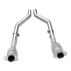 Tùy chỉnh dòng chảy cao downpipe cho Ford <span class=keywords><strong>Mustang</strong></span> <span class=keywords><strong>V6</strong></span> 3.7L 2012-2013 thép không gỉ xả tiêu đề với 100/200/300/400 tế bào chất xúc tác - Product Image 1