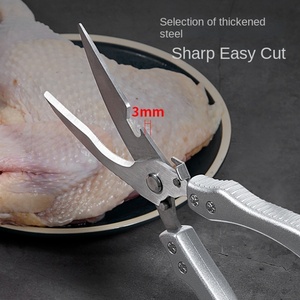 Ciseaux de cuisine multifonctionnels : Découpe de poulet, écailleur de poisson, ouvre-bouteille, pince à verrouillage polyvalente, ciseaux à légumes - Product Image 2