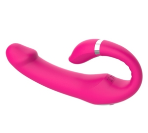 Pieghevole magnetico USB ricarica impermeabile G Spot massaggiatore grande <span class=keywords><strong>Dildo</strong></span> vibratore doppio stimolare il piacere del sesso reale per le donne - Product Image 2