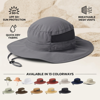 Chapeau de pêche soleil personnalisé multicolore pour hommes a UPF 50 Shieldingan chapeau bandeau anti-transpiration ultra