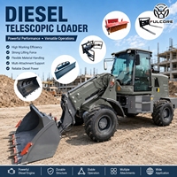 Chargeur télescopique FULCORE avec capacité de godet de 0,7 m³ et haute maniabilité pour alimentation par trémie, compatible OEM/ODM, pour chargeur diesel