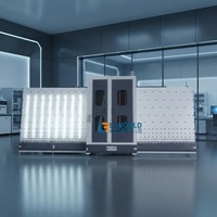 Nouvelle machine de nettoyage de verre isolant standard de 2000 mm, machine de lavage automatique verticale pour verre plat avec moteur