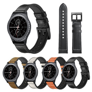 Correa de <span class=keywords><strong>Reloj</strong></span> de Silicona y Cuero Genuino con Hebilla de Acero Inoxidable <span class=keywords><strong>para</strong></span> <span class=keywords><strong>Samsung</strong></span> <span class=keywords><strong>Galaxy</strong></span> <span class=keywords><strong>Watch</strong></span> <span class=keywords><strong>3</strong></span> de 22mm, Precio de Fábrica - Product Image 1