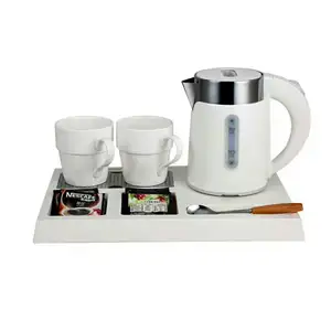 ชุดกาน้ำชาและถาดเมลามีนสำหรับโรงแรมความจุขนาดเล็ก0.6L