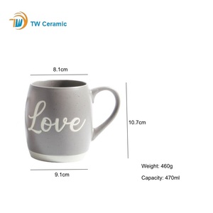 Taza de Cerámica Coreana con Relieve Nórdico, Taza de Leche para el <span class=keywords><strong>Desayuno</strong></span>, Elegante Colección de <span class=keywords><strong>Tazas</strong></span> de Café de Cerámica - Product Image 3