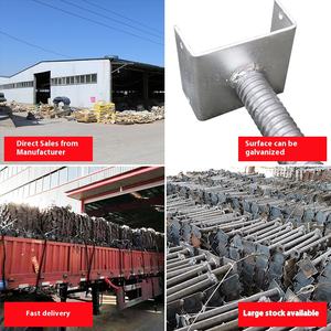 Soporte superior de encofrado sólido de construcción ajustable, soporte inferior, soporte superior hueco, soporte de acero - Product Image 2