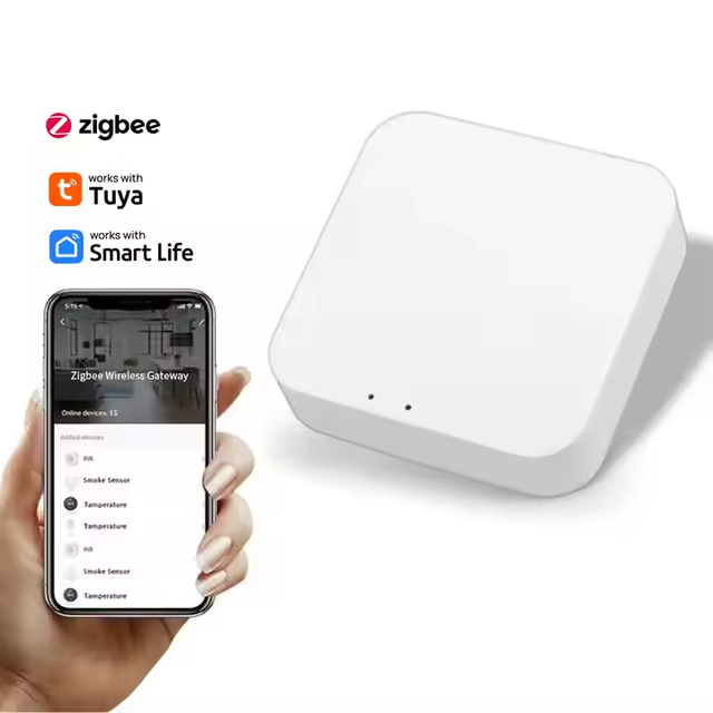 Tuya New Multi-mode Smart Gateway ZigBee Mesh Hub Work with Tuya Smart App Voice Control Via Alexa Google Home