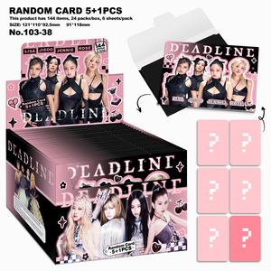 Lien pour tous les modèles |   Cartes Lomo Kpop Stray Kids /pink and Black/Bantan Boys Random Blind Box 5+1, 144 pièces, Carte Cadeau de Noël - Product Image 2