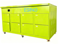 ESINO Estación de Intercambio de Baterías a Prueba de Lluvia con 8 Ranuras y Pantalla Táctil BMS para Motocicletas/Scooters Eléctricos Urbanos, Negocios de Reparto a Domicilio