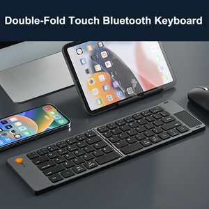 <span class=keywords><strong>Tastiera</strong></span> Bluetooth Pieghevole con Touchpad Ricaricabile Tascabile per iPad <span class=keywords><strong>iPhone</strong></span> Smartphone Tablet Laptop - Product Image 5