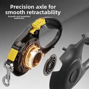 <span class=keywords><strong>Laisse</strong></span> Rétractable Classique Furrivo en Silicone Noir <span class=keywords><strong>pour</strong></span> Chien, 3m 5m 150kg, avec Sangle en U et Verrou Semi-Automatique, <span class=keywords><strong>pour</strong></span> Chiens et Chats, OEM ODM - Product Image 4