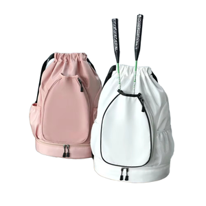Outdoor Sport Nylon Cloth Pickleball Paddle Carry <b>Bag</b> Shoe Compartment Court Duffle Ladies Racquet Tote <b>Bag</b> - Product Image 1