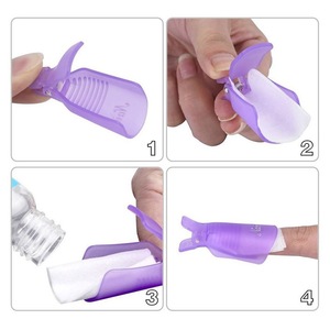 Kit de pinzas <span class=keywords><strong>para</strong></span> <span class=keywords><strong>uñas</strong></span> de dedo y dedo del pie de plástico reutilizable, 10 Uds., removedor de esmalte de Gel a presión <span class=keywords><strong>para</strong></span> <span class=keywords><strong>uñas</strong></span> acrílicas de diseño francés - Product Image 4