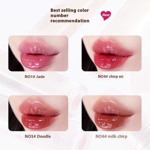 <span class=keywords><strong>FLORTTE</strong></span> Série First Kiss Gloss à Lèvres Miroir Rouge à Lèvres Vegan Longue Durée Huile à Lèvres Transparente Étudiant Lip Glaze - Product Image 3