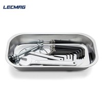 Plateau magnétique rectangulaire en acier inoxydable OEM DIY pour pièces et outils de réparation automobile