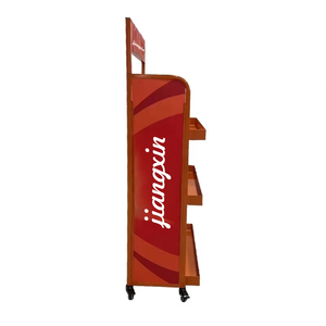 Structure à trois niveaux personnalisable, adaptée aux boissons à base d'huile, aux bonbons, aux noix, aux pâtisseries et aux présentoirs métalliques. - Product Image 2