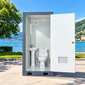 Cabina de Baño Portátil Prefabricada Etodevice, Unidad de Baño Móvil con Sistema de Ventilación para Obras de Construcción, Uso Público en Exteriores - Product Image 1