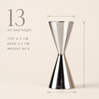 Jigger à cocktail double face en acier inoxydable 304, 30/45 ml, 30/60 ml, pour barman, tasse à mesurer