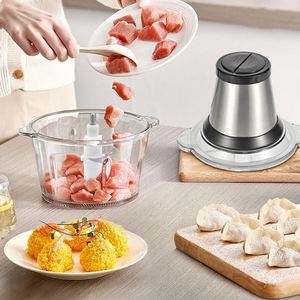 Nouveau <span class=keywords><strong>Hachoir</strong></span> à Viande Électrique Populaire, Grande Capacité 2L pour Usage Domestique, 2 Vitesses, 250W Haute Puissance, Mixeur de Cuisine - Product Image 3