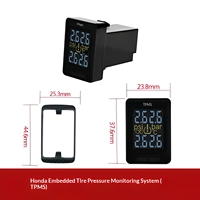 Capteur TPMS universel compatible Toyota Honda avec écran LCD numérique intégré, système d'alarme de surveillance de la pression des pneus (TPMS)