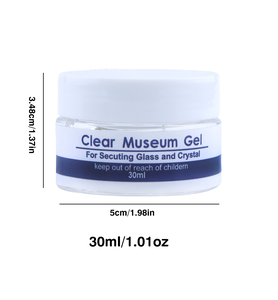 TMESRUI Gel adhésif de musée transparent comme du cristal, réutilisable et amovible pour fixer les objets de collection, les artefacts et les antiquités - Product Image 2