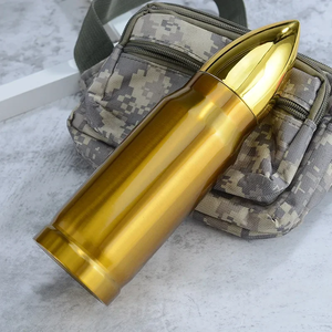 NUEVA Botella Térmica de 500 ml con Forma de Bala, Botella de Agua de Acero Inoxidable de Gran Capacidad, Termo Portátil para Café - Product Image 6