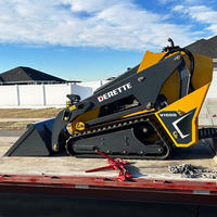 Vertikaler Kompaktlader DRT-V1000 mit Vollhydraulik und Nullwendekreis-Design, EPA- und CE-Zulassung, mit verschiedenen Anbaugeräten