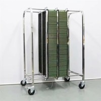 ALLESD 300PCS Chariot de transport ESD pour cartes PCB 460mm pour le stockage et la circulation des composants électroniques