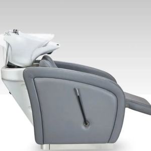 Chaise de lavage de cheveux en cuir synthétique pour salon de coiffure, design moderne - Product Image 5