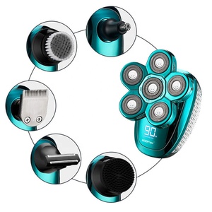 <span class=keywords><strong>Kit</strong></span> de toilettage 6 en 1 rasoir à Six têtes pour hommes, rasoir électrique sans fil Rechargeable par USB, Offre Spéciale - Product Image 1