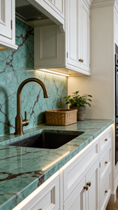 Encimera de Cuarzo Vietnamita Gris Plateado de Gran Formato para Baño y Cocina de Hotel Moderno con Diseño de Modelo 3D - Product Image 6