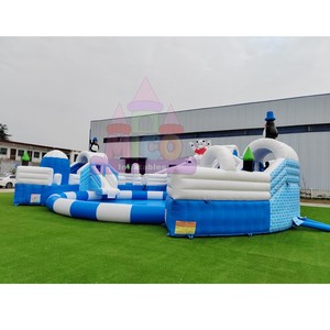 Parque Acuático Inflable Gigante con Temática <span class=keywords><strong>de</strong></span> Hielo y Nieve, Combinación <span class=keywords><strong>de</strong></span> Tobogán y Piscina con Diseño <span class=keywords><strong>de</strong></span> Oso Polar y Pingüino, para <span class=keywords><strong>Alquiler</strong></span> Comercial en Exteriores <span class=keywords><strong>de</strong></span> <span class=keywords><strong>Verano</strong></span> - Product Image 4