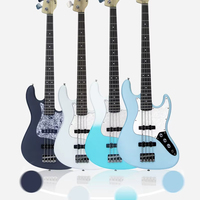 Professional 4-String Electric Bass Guitar with Canada Maple Wood and Poplar Wood Back/Side Wholesome Set with Competitive Price