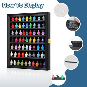 Grande vitrine verrouillable pour figurines, armoire murale anti-UV pour mini figurines d'<span class=keywords><strong>action</strong></span> - Product Image 3