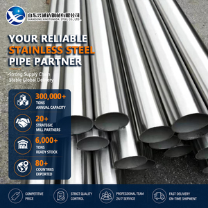 ASTM Standard 304 201 8K Mirror Finish 33.4mm Hot Rolled Stainless Steel Pipe for Structural Support - Product Image 1