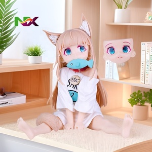 ฟิกเกอร์คินาโกะ สาวแมวนั่งกินปลา โมเดลสวยงาม ของสะสมอนิเมะ ขายส่ง ของตกแต่งโต๊ะทำงาน ขนาดใหญ่ - Product Image 1