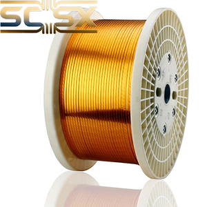 Alambre de Bobinado de Aluminio Revestido de Cobre Plano Esmaltado Cubierto de Papel ECCCA de Alta Conductividad para Motor Industrial Automotriz - Product Image 1