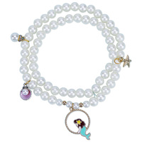 Ensemble de colliers et bracelets faits à la main, jouets pour enfants, accessoires, perles en plastique acrylique Lucite