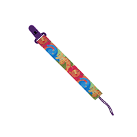 Ensemble cadeau pour nouveau-né, garçons et filles, imprimé de dessins animés d'animaux multicolores, logo personnalisé en PP, jouet promotionnel, sangles, attaches pour sucettes