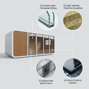 Maison préfabriquée modulaire Olive Grove Apple Cabin pour retraite en pleine nature, vacances à la campagne, séjour en <span class=keywords><strong>camping</strong></span> - Product Image 3