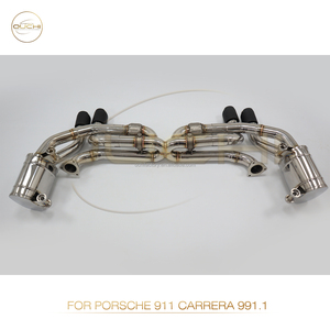 Échappement arrière OUCHI en acier inoxydable avec soupape à sonorité aiguisée pour Porsche <span class=keywords><strong>911</strong></span> Carrera 991.1 2012-2015 3.4L Garantie 1 an - Product Image 5