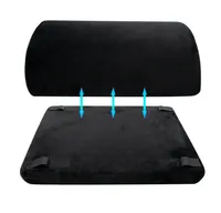Oreiller de repose-pieds de jambe en forme de demi-cylindre de bureau antidérapant avec logo personnalisé pour sous le bureau au travail