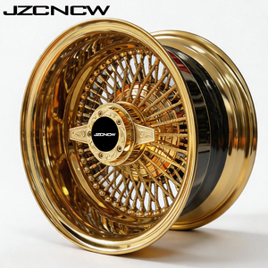 Ruedas de Alambre Doradas Personalizadas JZCNCW de 13 Pulgadas, 4x114.3, 4x100, 5x114.3, 5x112 mm para Autos Clásicos AD0512 AN5 AN9 W202 W203 W204 W124 B6 - Product Image 3