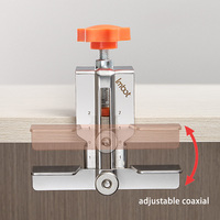 Kit Jig Pemasangan Pintu Kabinet Imbot, Alat Baja yang Dapat Disesuaikan untuk Proyek Pertukangan Kayu, Grosir OEM