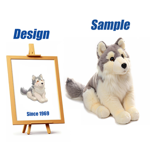 Shengye personalizado hecho 15cm 20cm 25cm 30cm 40cm Supeer suave lindo perro de peluche perrito Lobo muñeca divertida peluche Juguetes - Product Image 1