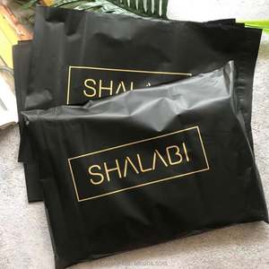 Sobre Postal de Polímero Negro Ecológico de Diseño Personalizado, Bolsa de Correo para Ropa - Product Image 2