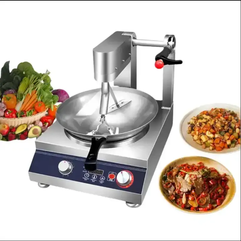Qinbiao chefmax เครื่องทำอาหารกุ้งแบบอัตโนมัติเครื่องทำอาหาร Falafel/กุ้ง