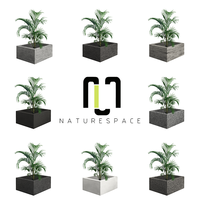 Pot Bunga Fiberglass untuk Luar Ruangan dengan Lapisan Powder Coating untuk Penggunaan di Taman, Pusat Perbelanjaan, Hotel - Furnitur Santai yang Tahan Lama dan Ramah Lingkungan