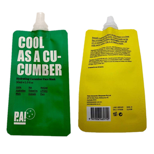 2021新製品カスタム印刷10Ml500Ml生分解性化粧品マスクローションコーナースパウト付きスタンドアップポーチ - Product Image 1