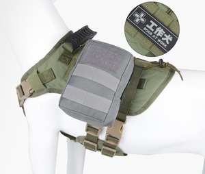 Chaleco táctico duradero para mascotas, abrigo para perros grandes, arnés para perros de pecho para entrenamiento de mascotas al aire libre de alta resistencia - Product Image 3